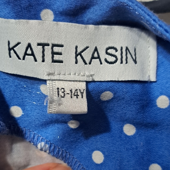 Kate Kasin Girls Rockabilly 50s Polka-dot Aline Dress - Picture 8 of 9